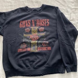 Guns & Roses Urban Outfitters sweatshirt - large